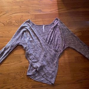 Cross over wrap sweater